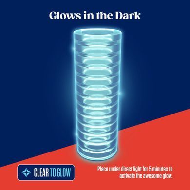 Мастурбатор Blush Rize &ndash; Ribz Glow in the Dark Masturbator &ndash; Clear, нейтральний, світиться в темряві